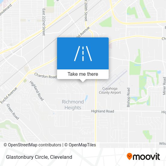Glastonbury Circle map