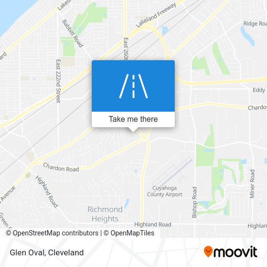 Mapa de Glen Oval