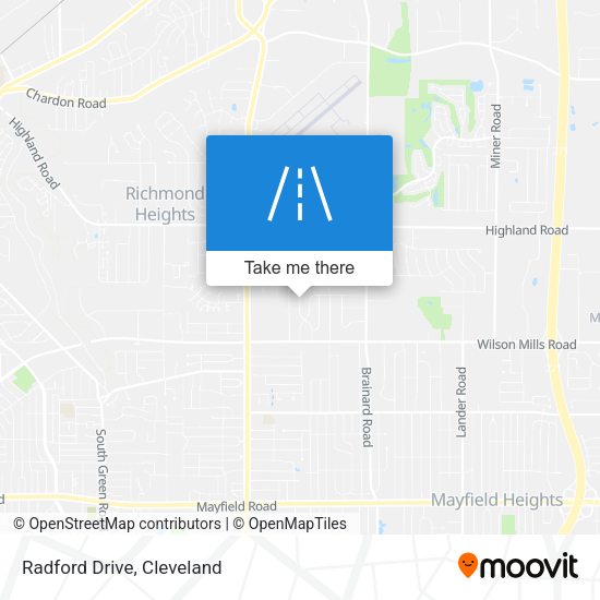 Mapa de Radford Drive