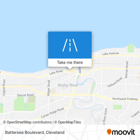 Mapa de Battersea Boulevard