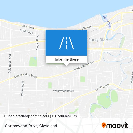 Mapa de Cottonwood Drive