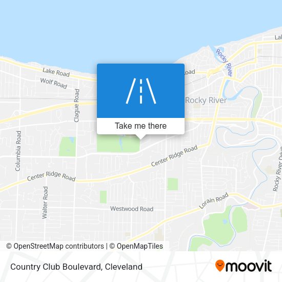 Country Club Boulevard map