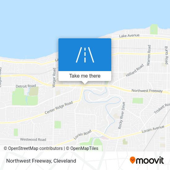 Mapa de Northwest Freeway