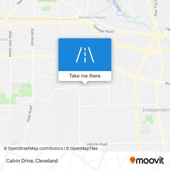 Calvin Drive map