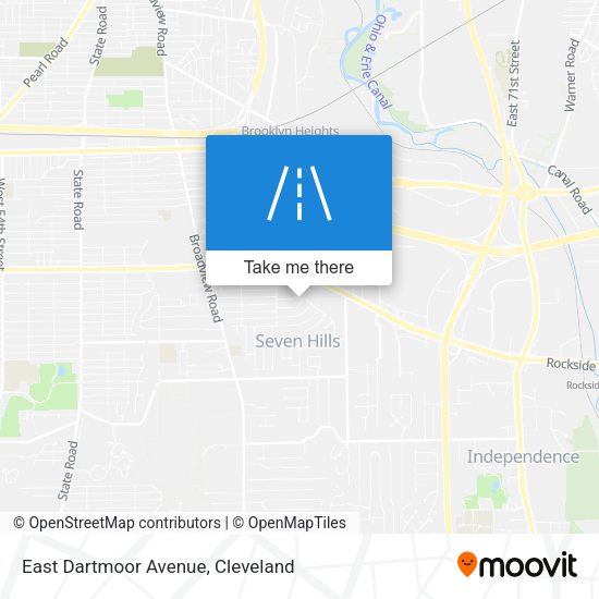Mapa de East Dartmoor Avenue