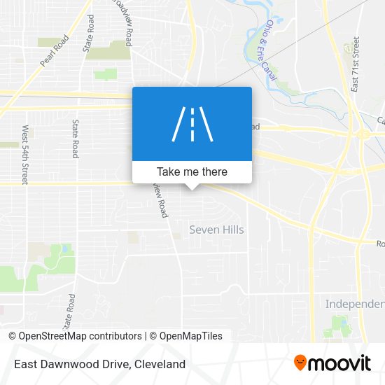 East Dawnwood Drive map