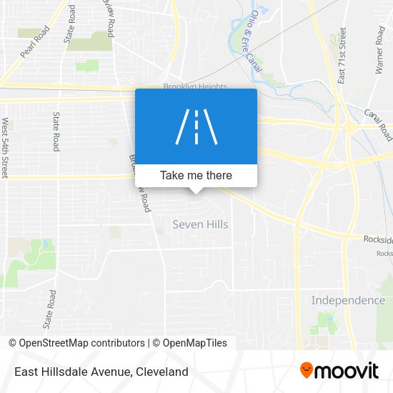Mapa de East Hillsdale Avenue