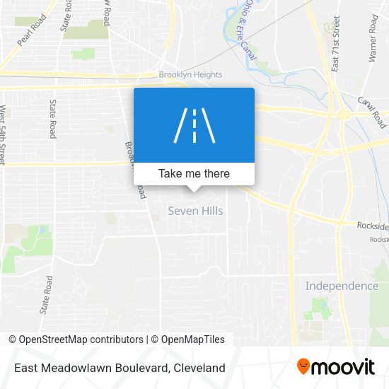 Mapa de East Meadowlawn Boulevard
