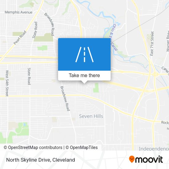 North Skyline Drive map