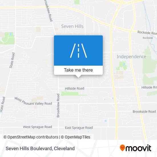 Seven Hills Boulevard map