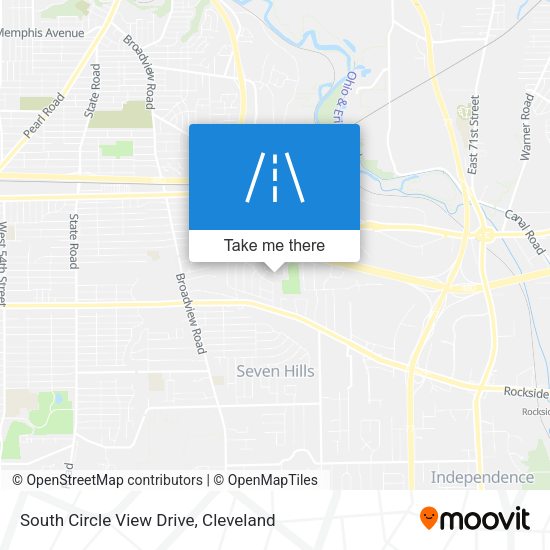 South Circle View Drive map