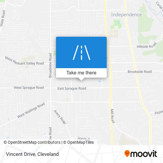 Vincent Drive map