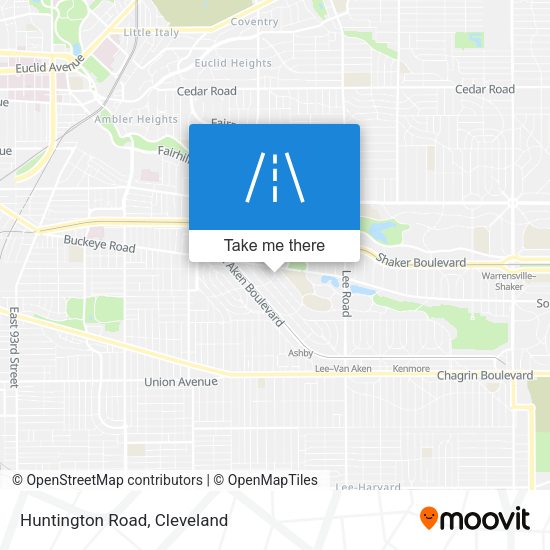 Mapa de Huntington Road