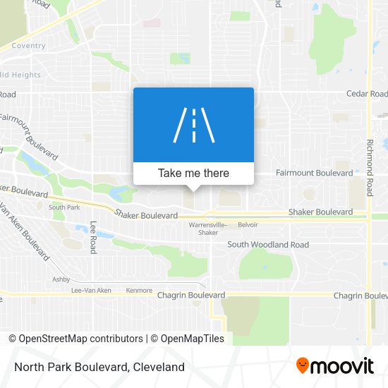 North Park Boulevard map