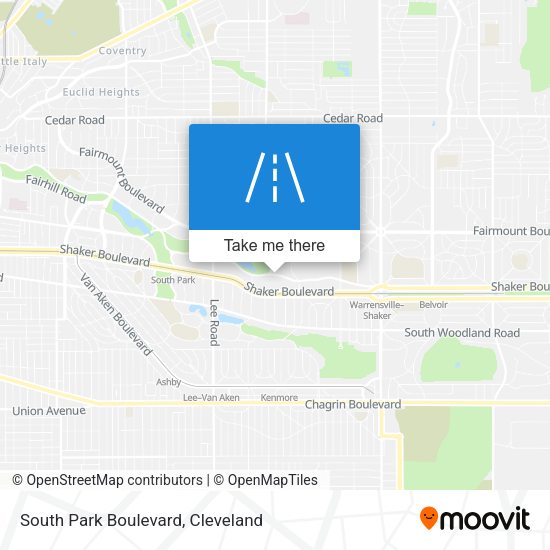 Mapa de South Park Boulevard