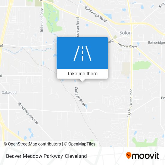 Beaver Meadow Parkway map