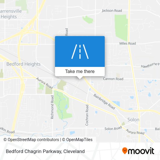 Bedford Chagrin Parkway map