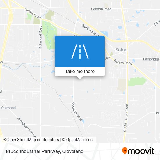 Mapa de Bruce Industrial Parkway