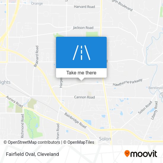 Mapa de Fairfield Oval