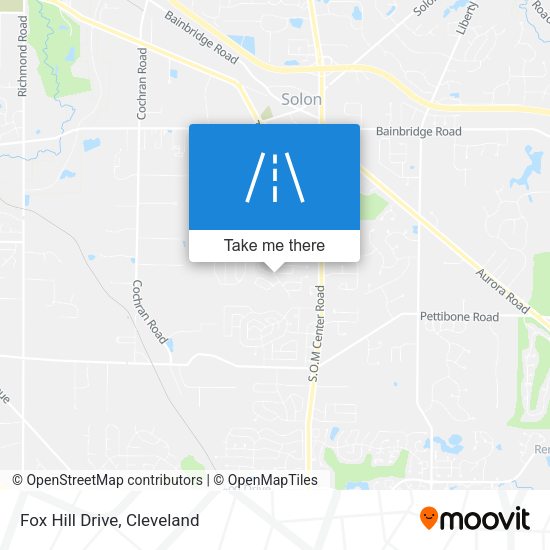 Fox Hill Drive map