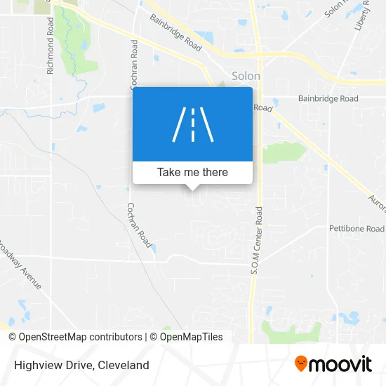 Highview Drive map
