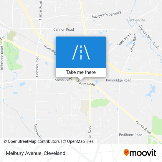 Mapa de Melbury Avenue