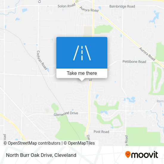 North Burr Oak Drive map