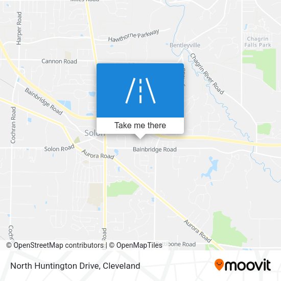 Mapa de North Huntington Drive