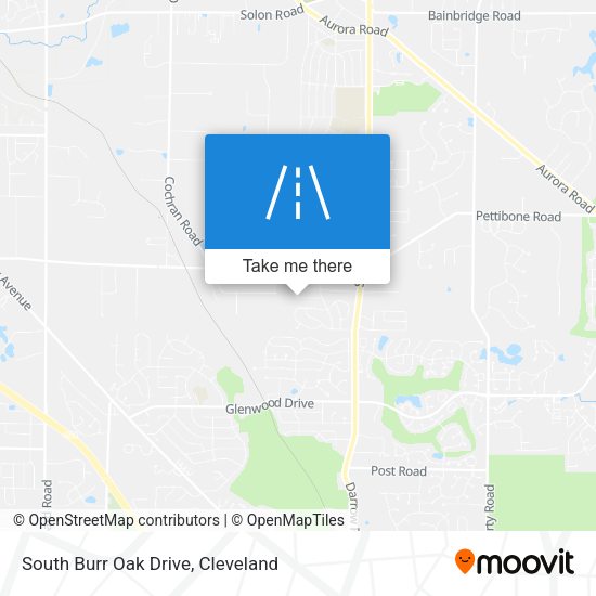 Mapa de South Burr Oak Drive