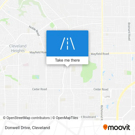 Donwell Drive map