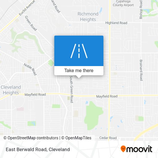 East Berwald Road map