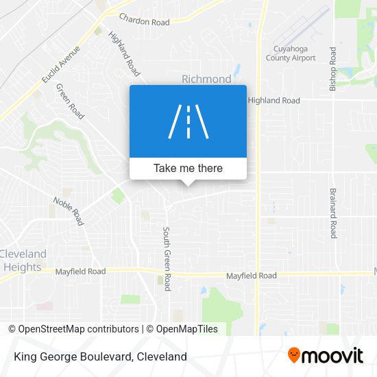 King George Boulevard map