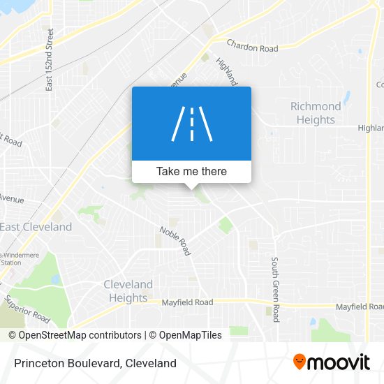 Mapa de Princeton Boulevard