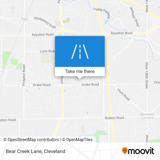 Mapa de Bear Creek Lane