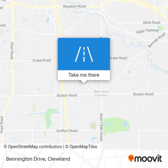 Mapa de Bennington Drive
