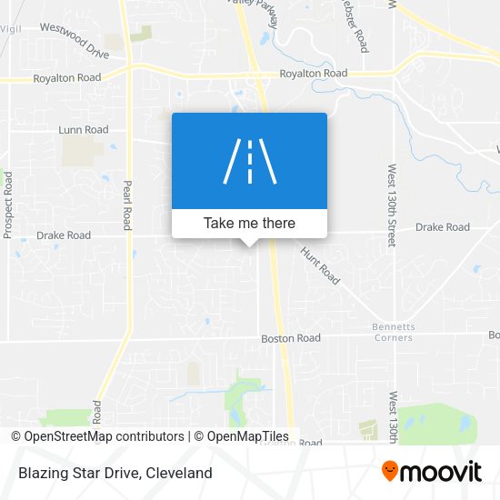 Blazing Star Drive map