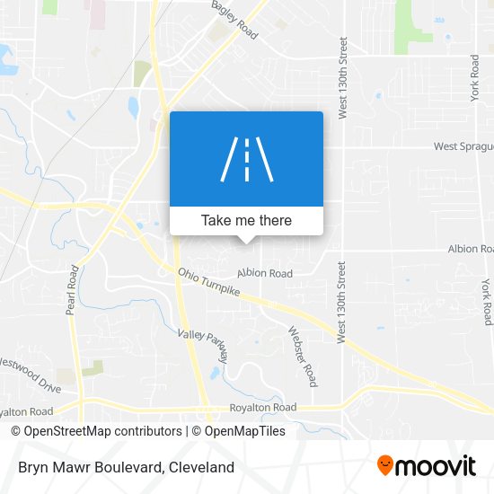 Bryn Mawr Boulevard map