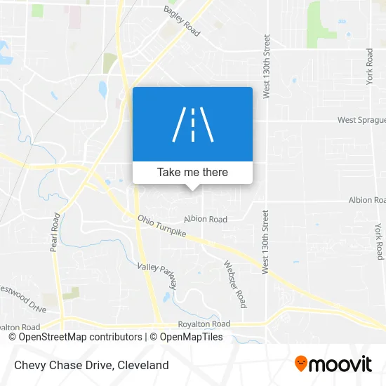 Chevy Chase Drive map