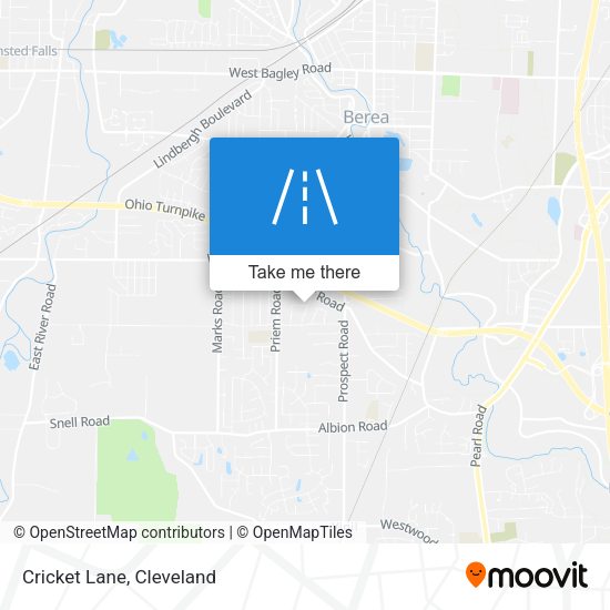 Mapa de Cricket Lane