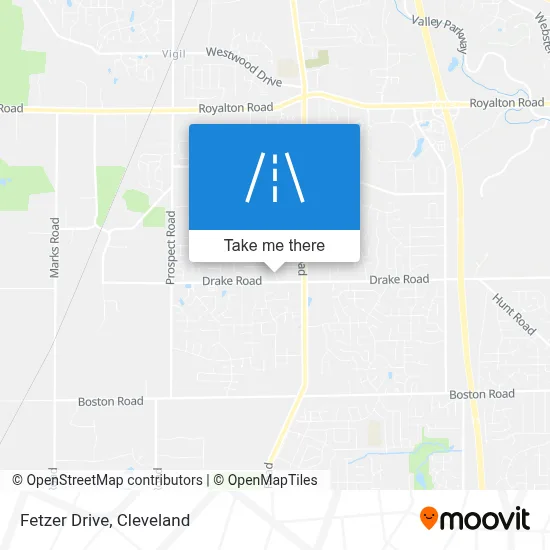 Fetzer Drive map