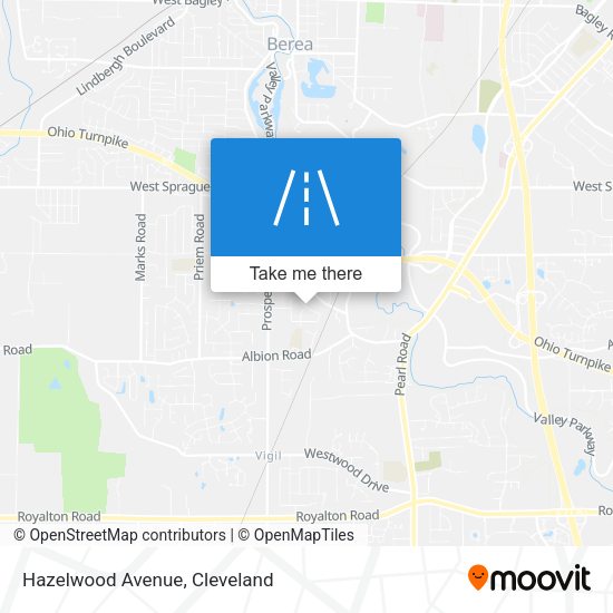 Mapa de Hazelwood Avenue