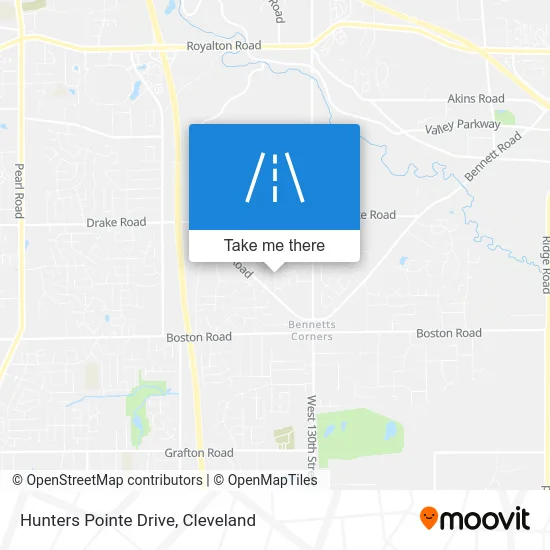 Hunters Pointe Drive map
