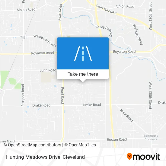 Hunting Meadows Drive map