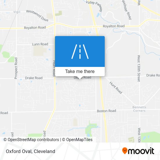 Mapa de Oxford Oval