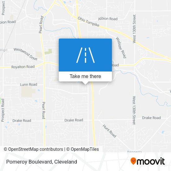 Pomeroy Boulevard map