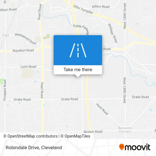 Robindale Drive map