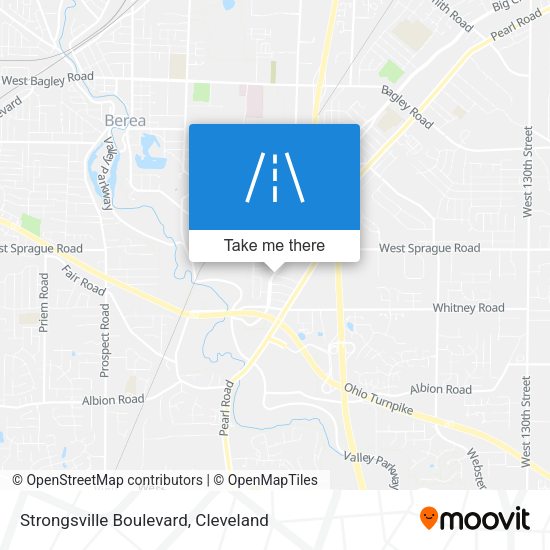 Strongsville Boulevard map