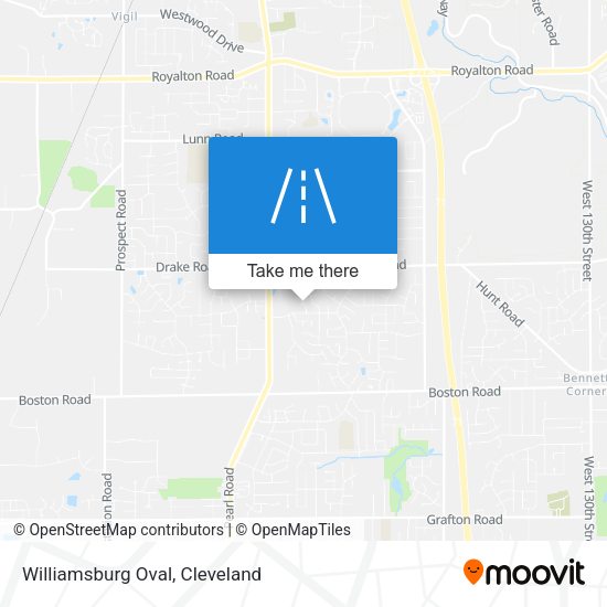 Williamsburg Oval map
