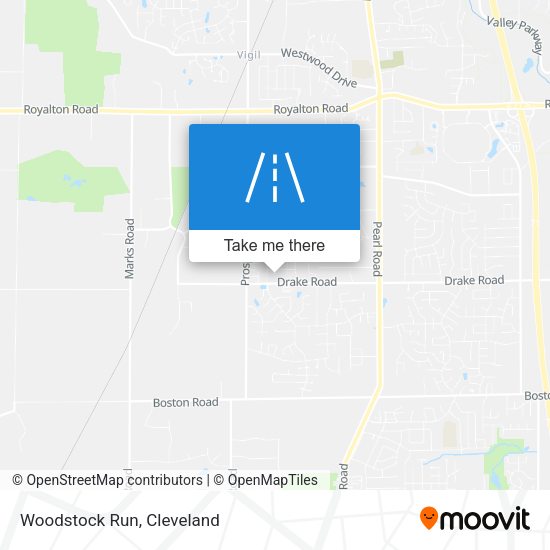 Mapa de Woodstock Run
