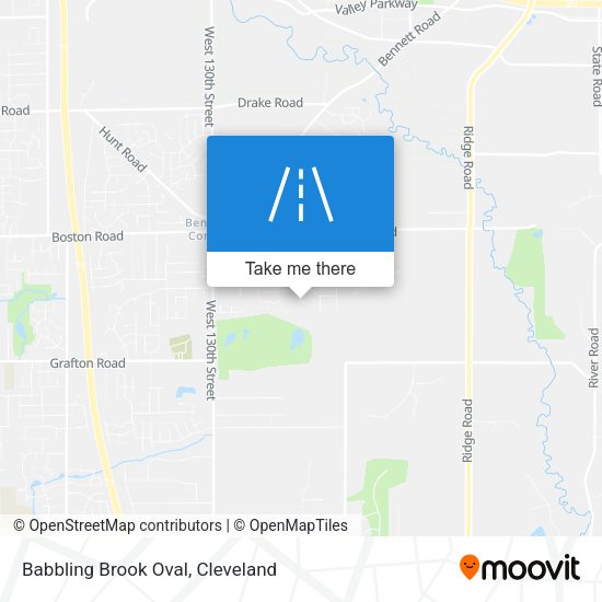 Babbling Brook Oval map